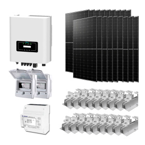 Мережева сонячна електростанція 10 кВт Deye+LONGI (Інвертор-10 кВт, Панелі-535 Вт, Електролічильник EASTRON SDM630MCT-ETL)