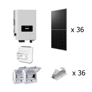 Мережева сонячна електростанція 20 кВт Deye+LONGI (Інвертор 20 кВт, Панелі-535 Вт, Електролічильник EASTRON SDM630MCT-ETL)