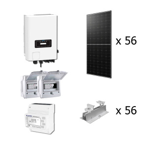 Мережева сонячна електростанція 30 кВт Deye+LONGI (Інвертор 30 кВт, Панелі-535 Вт, Електролічильник EASTRON SDM630MCT-ETL)