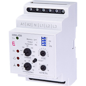 Реле контроля напряжения HRN-43N 230V (3F, 2x16A_AC1) с нейтралью