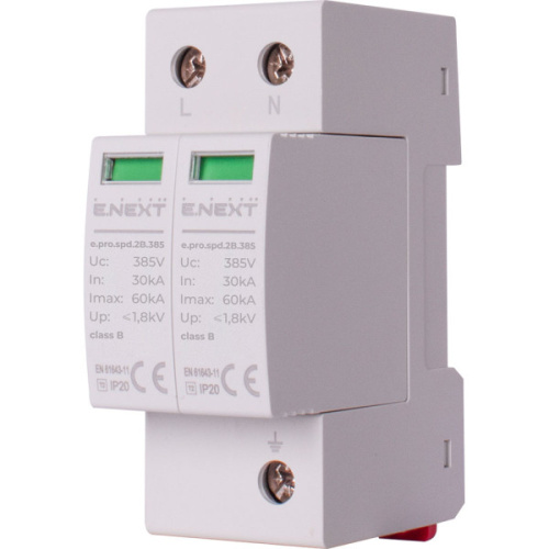 Устройство для защиты от импульсных перенапряжений e.pro.spd.2B.385, 2P, класс В
