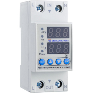 Реле контроля напряжения и тока RKV 2P 63А