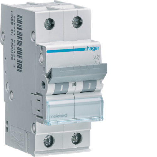 Автоматичний вимикач 2P 6kA C-6A 2M