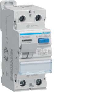 ПЗВ 2P 10kA 80A 300mA A-Hi