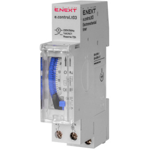 Реле времени электромеханическое 18мм e.control.t03