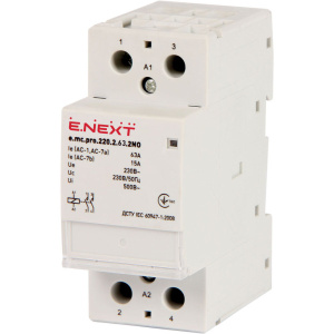 Модульный контактор e.mc.220.2.63.2NO, 2р, 63А, 2NO, 220В