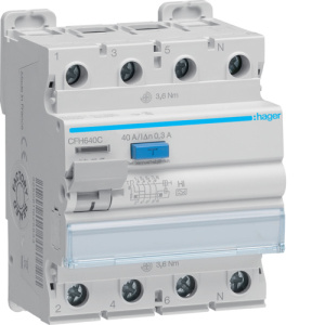 ПЗВ 4P 10kA 40A 300mA A-Hi