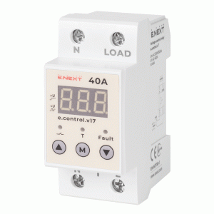 Реле контроля напряжения однофазное 40А с индикацией e.control.v17