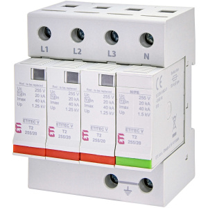 Ограничитель перенапряжения ETITEC V T2 255/20 (3+1)