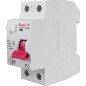 Вимикач диференційного струму e.rccb.stand.2.25.10 2р, 25А, 10mA