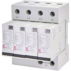 Ограничитель перенапряжения ETITEC VS T123 255/12,5 (4+0)