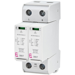 Ограничитель перенапряжения ETITEC M T12 300/7 (2+0, 2p, TNC-S)