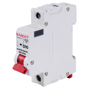 Модульный автоматический выключатель e.mcb.stand.60.1.D10, 1р, 10А, D, 6кА