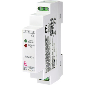 Реле контроля обрыва, асимметрии и последовательности фаз PZAK-1