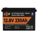 Аккумулятор LP LiFePO4 12V (12,8V) - 230 Ah (2944Wh) (Smart BMS 150А) с BT пластик - 1
