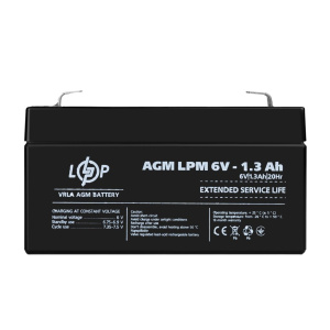 Распродажа Аккумулятор AGM LPM 6V - 1.3 Ah
