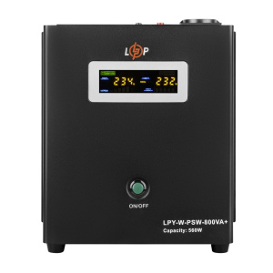 ИБП с правильной синусоидой 12V LPY-W-PSW-800VA+(560Вт)5A/15A