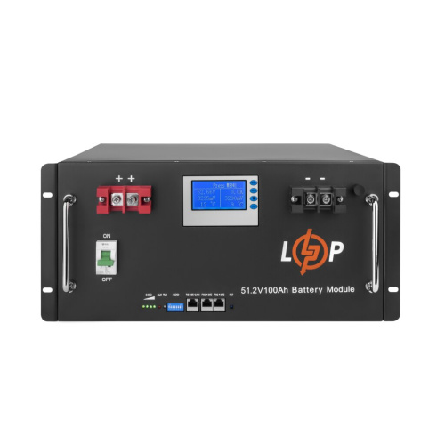 Аккумулятор LP LiFePO4 48V (51,2V) - 100 Ah (5120Wh) (Smart BMS 100A) с LCD RM