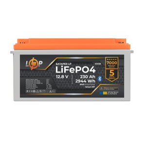 Аккумулятор LP LiFePO4 12,8V - 230 Ah (2944Wh) (BMS 100A/100А) пластик Smart BT