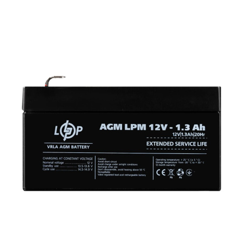 Распродажа Аккумулятор AGM LPM 12V - 1.3 Ah