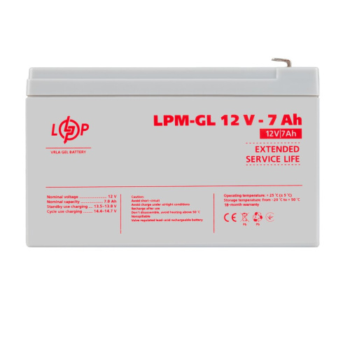Распродажа Аккумулятор гелевый LPM-GL 12V - 7 Ah