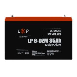 Распродажа (9335) Тяговый свинцово-кислотный AGM аккумулятор LP 6-DZM-35 Ah (01-2024)