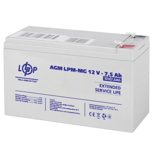 Распродажа Аккумулятор мультигелевый LPM-MG 12V - 7.5 Ah
