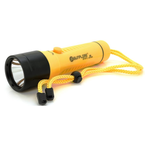 Фонарь для дайвинга Voltronic A8 3 режима, IP68, 6000-7000K, СЗУ Yellow