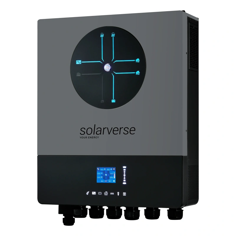 Автономный инвертор Solarverse Ampere Double 8kW 48V 1 MPPT Wi-Fi 220V Однофазный (SV8048AD)