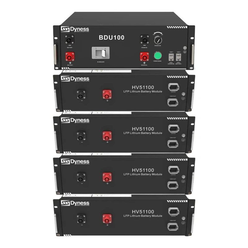 Блок батарей Dyness HV51100-4 20.48kW 204.8V 100Ah LiFePO4 BDU100 RACK