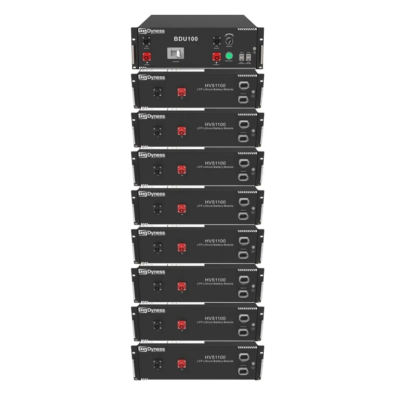 Блок батарей Dyness HV51100-8 40.96kW 409.6V 100Ah LiFePO4 BDU100 RACK