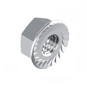 DIN6923 Гайка М6 фл.6 цб зубч