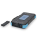 Повербанк с солнечной панелью 20000mAh Power Bank Kraft TPB-1820SLP Blue беспроводная зарядка 18W QC2.0 LED-фонарь - 4