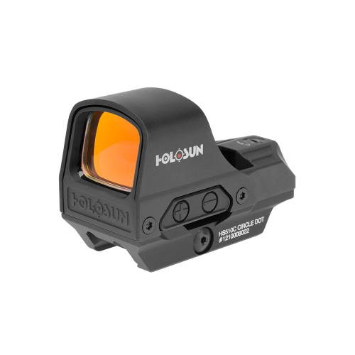 Коліматорний приціл Holosun HS510C 2MOA/65MOA red dot мультиприцільна сітка, із сонячною батареєю