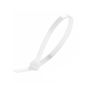 Стяжка кабельна пластикова Apro 4x250 біла (100 шт.)