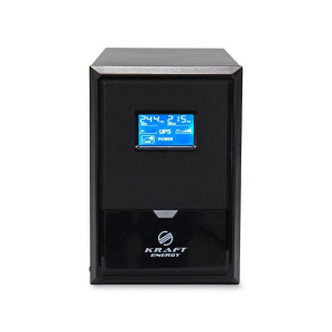 Джерело безперебійного живлення Kraft KRF-B2000VA/1200W(LCD)24V UPS під зовнішній акумулятор