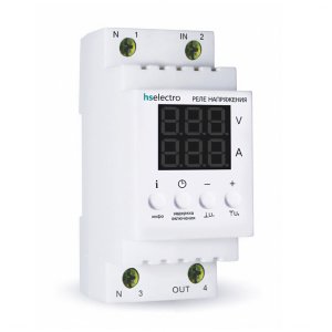 Двухмодульное реле напряжения с контролем тока HS Electro НТ2-40с