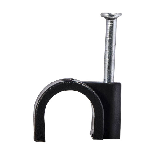 Скоба з цвяхом E-NET 6 мм чорна, 100 штук