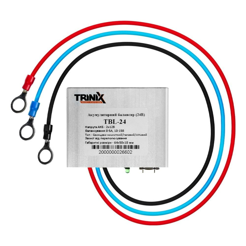 Комплект резервного питания: высокочастотный инвертор 1500VA/1.5kW Kraft + аккумуляторная батарея Trinix 12V70Ah LiFePo4 2 шт. - 3