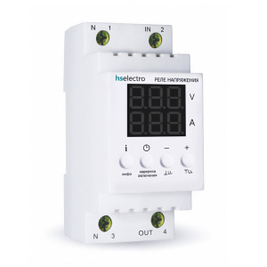 Двухмодульное реле напряжения с контролем тока HS Electro НТ2-63с