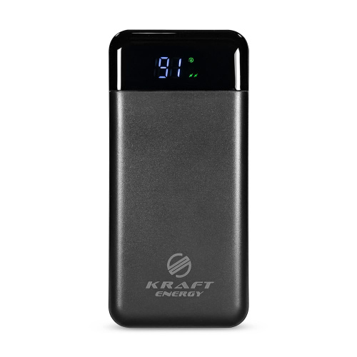 Повербанк 20000mAh Power Bank Kraft KPB-2120FCL Black 22.5W QC3.0 LED-фонарь