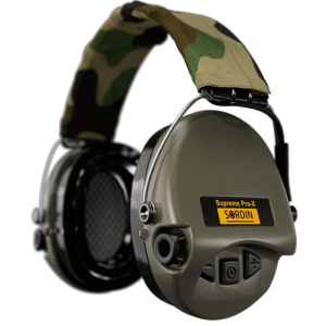 Активні навушники для стрільби Sordin Supreme Pro-X LED Olive з LED-ліхтариком