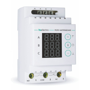 Трехфазное реле напряжения HS Electro УКН-380В