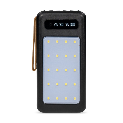 Повербанк 20000mAh Power Bank Kraft KPB-1120L Black LED-фонарь