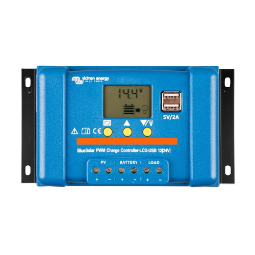 PWM-контроллер заряда солнечных панелей Victron Energy BlueSolar PWM-LCD&USB 12/24V-30A