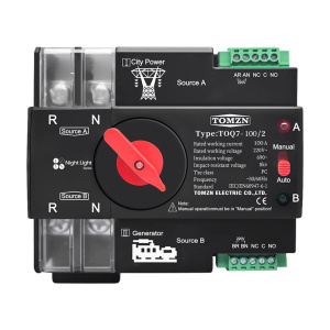 Автоматичний перемикач (АВР) під DIN-рейку TOMZN TOQ7/2P 100A 2 полюси