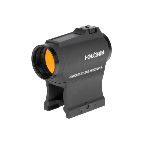 Коліматорний приціл Holosun HS503CU 2MOA/65MOA red dot мультиприцільна сітка, із сонячною батареєю