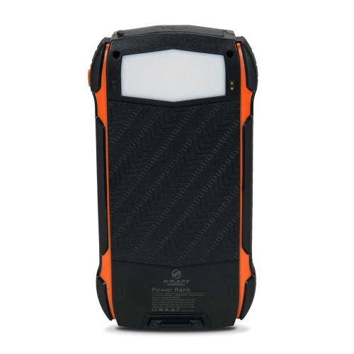 Повербанк с солнечной панелью 30000mAh Power Bank Kraft TPB-1830SLP Orange 18W QC2.0 LED-фонарь