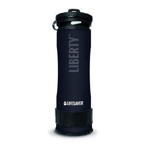 Портативна пляшка для очищення води LifeSaver Liberty Black 0.4l