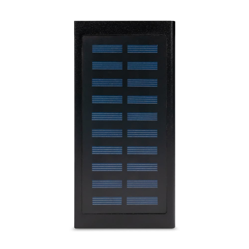 Повербанк с солнечной панелью 20000mAh Power Bank Kraft KPB-1020SLIM Black LED-фонарь